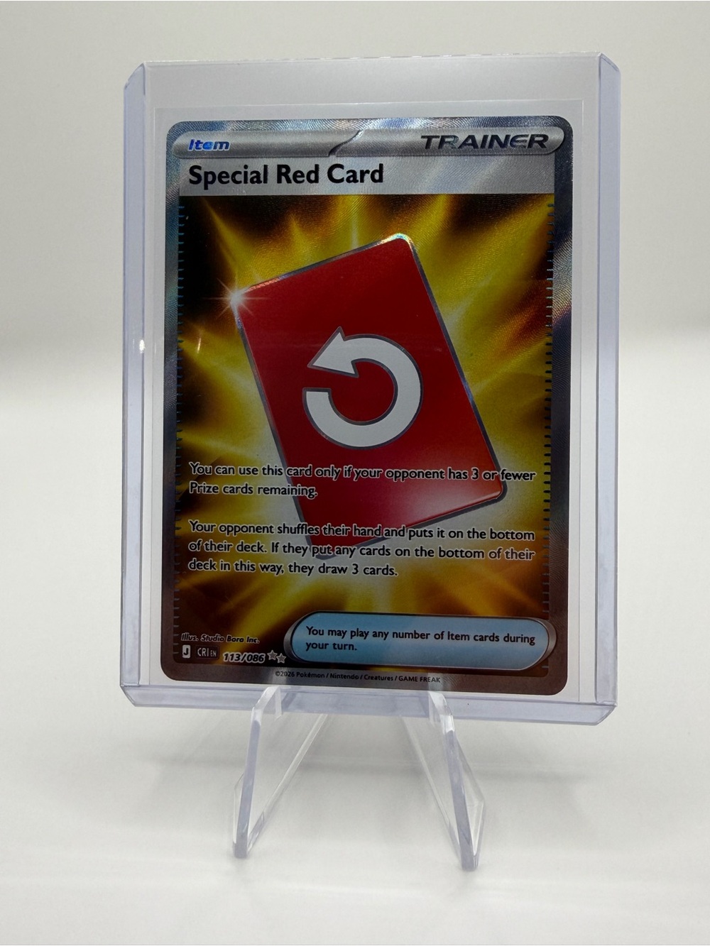 Pokemon: Chaos Rising- Special Red Card 113/086